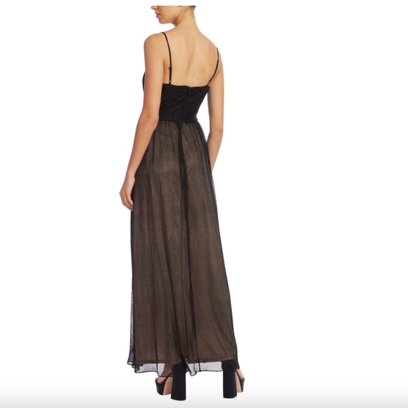 Jewel Badgley Mischka Metallic Maxi Dress with Side Slit - NWT, but Flawed - 14 - Picture 3 of 16